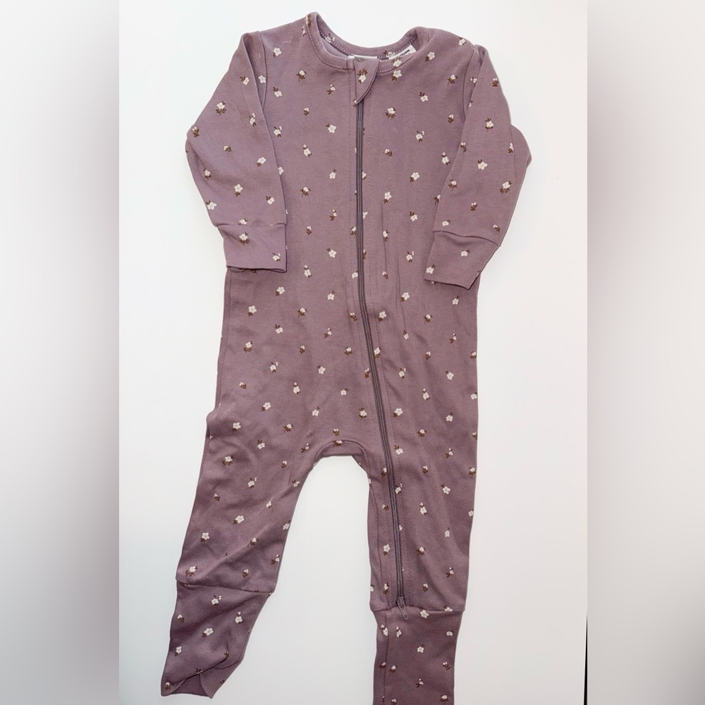 Jamie Kay  Floral Footed Zipper Pajamas